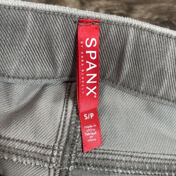 Spanx Pants Womens Small Gray Jean-ish Skinny Jeggings Pull On Shaping Pockets - Picture 11 of 13